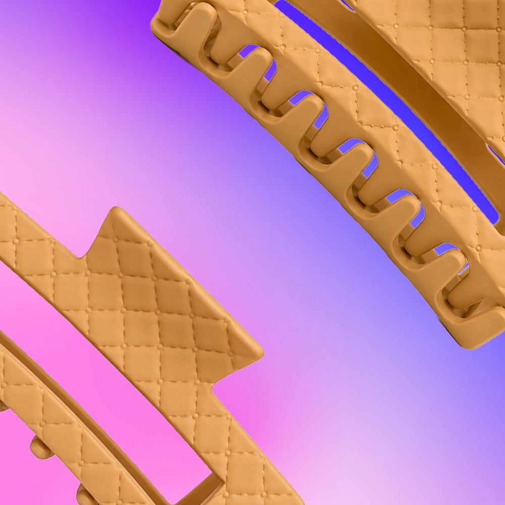 Quilted Claw Clip