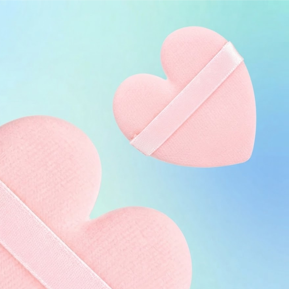 Powder Puffs (Both Heart)